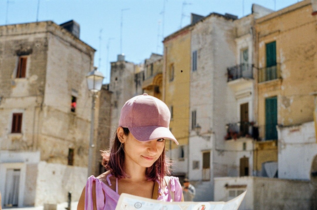retired woman reading map